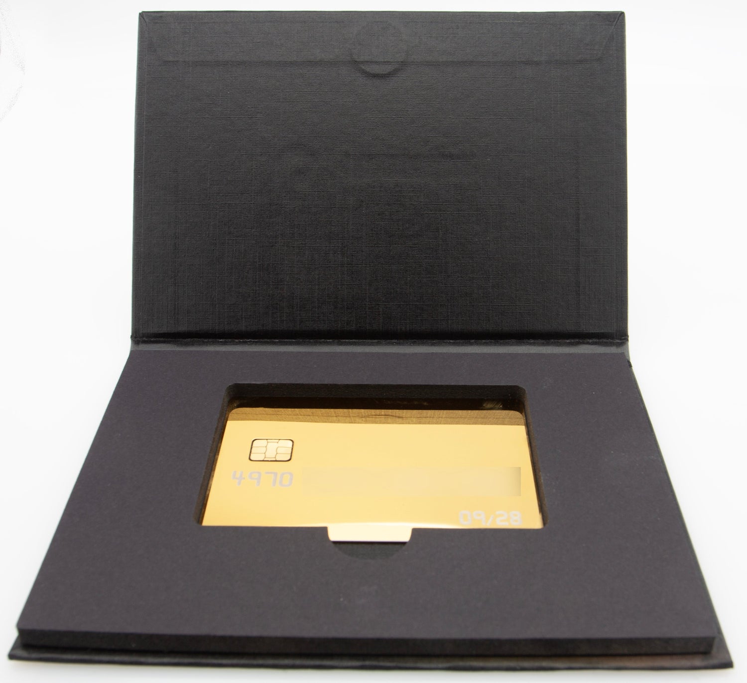 Carte bancaire premium de Luxe personalisé avec fonction sans contact