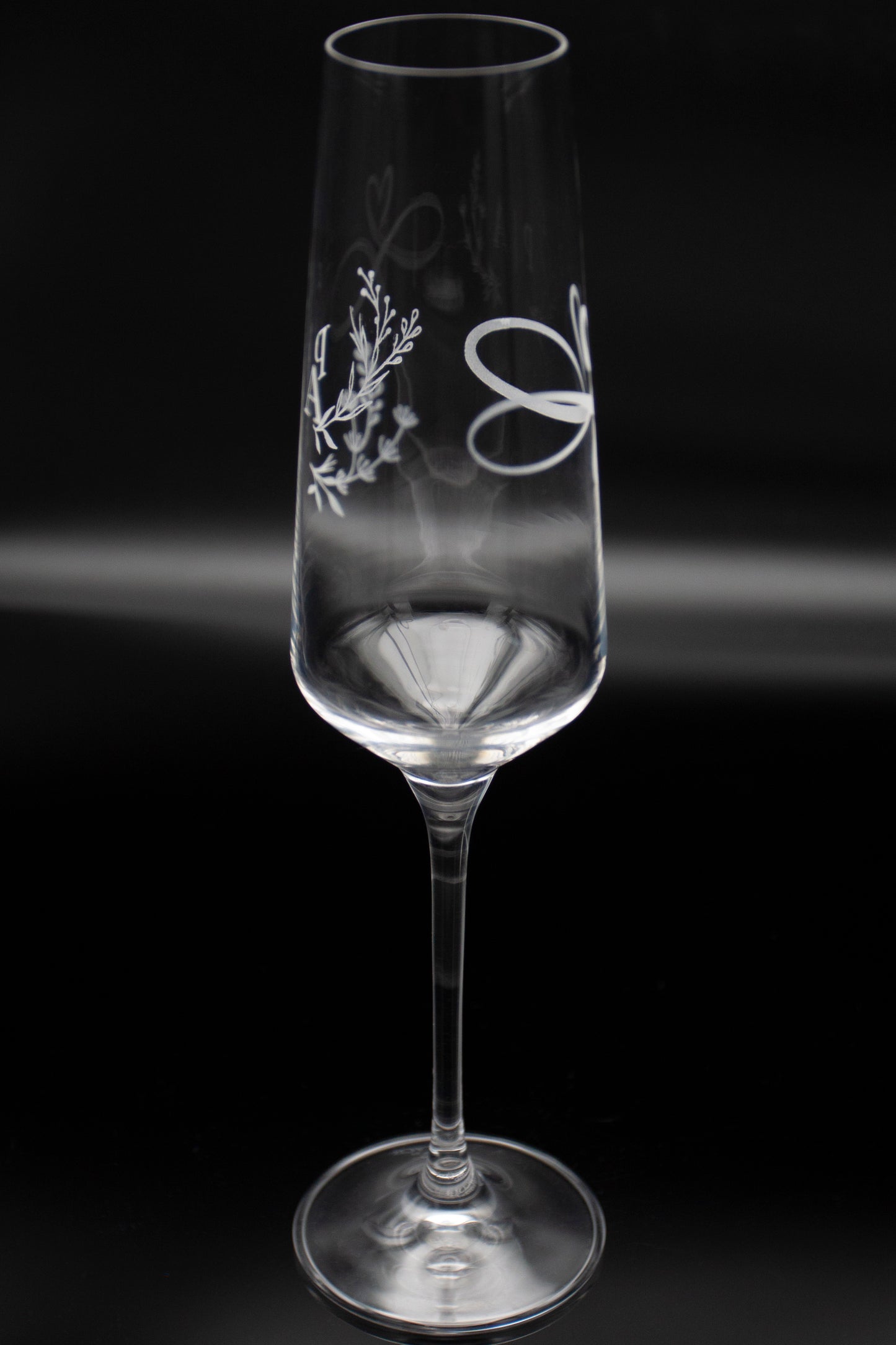 Personalized Champagne Flute – Premium Laser Engraving