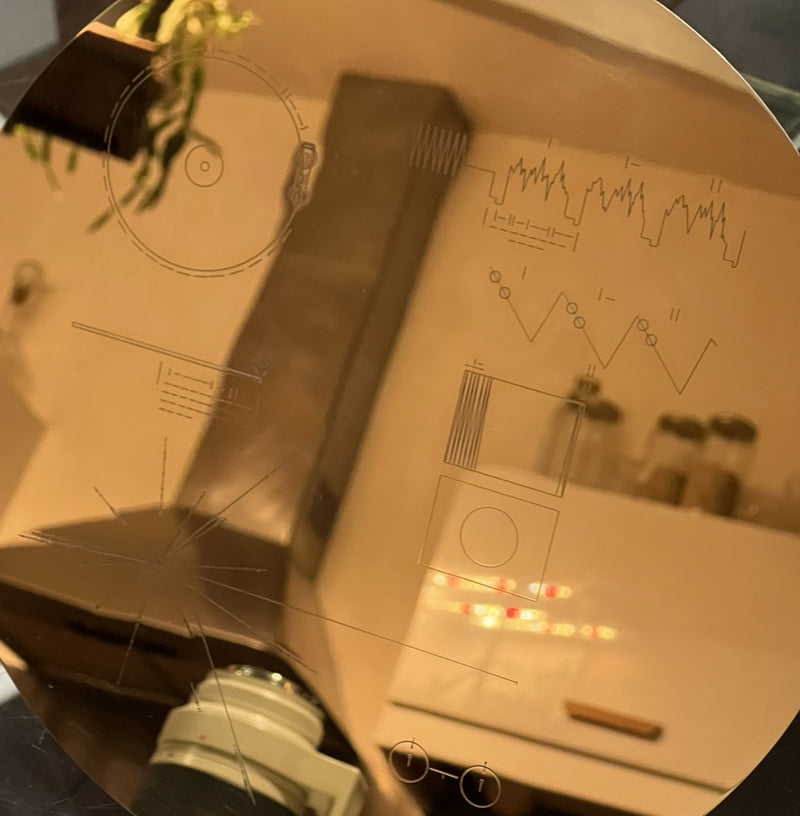 Réplique du disque d’or Voyager NASA – Réplique artistique premium