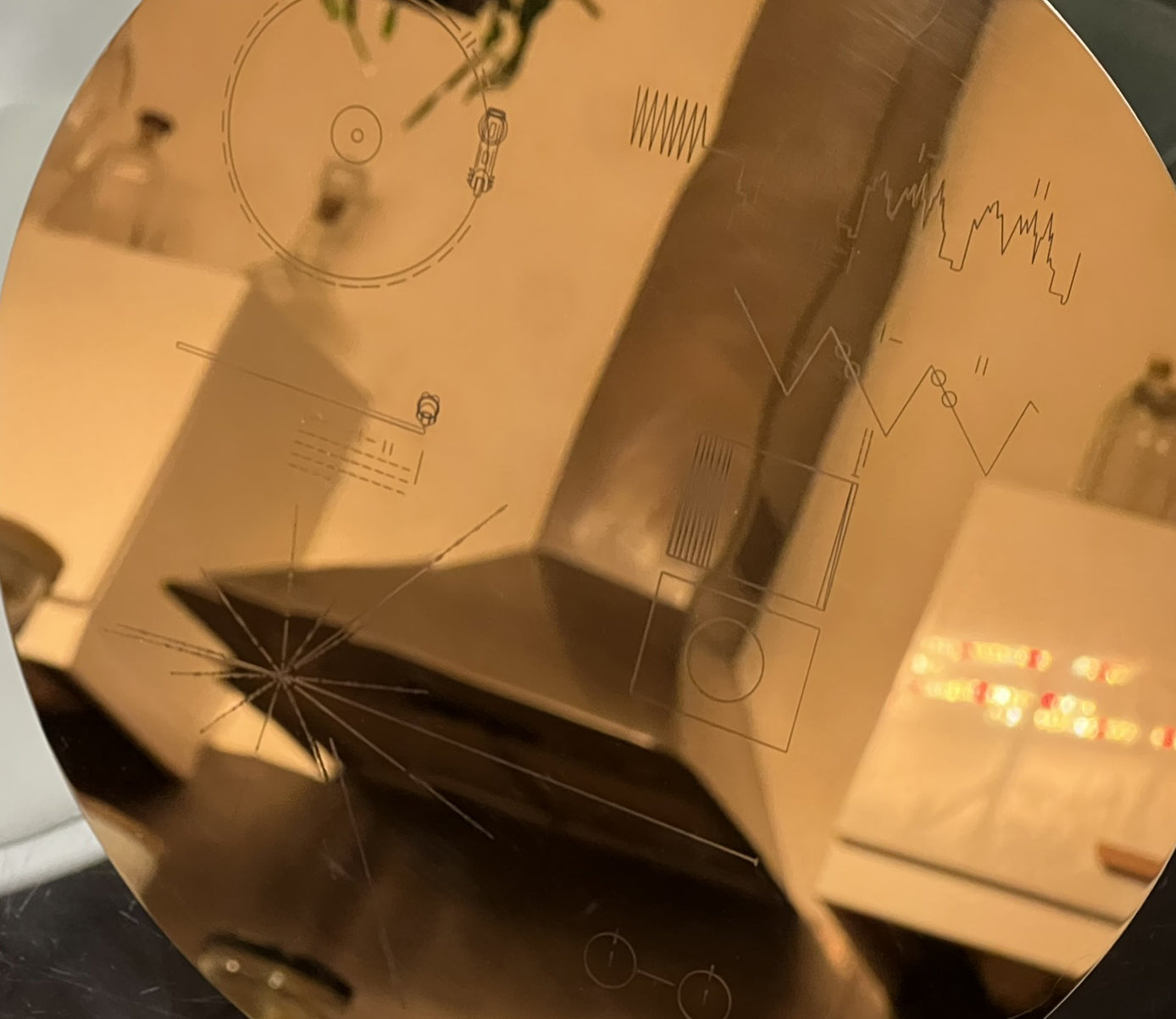 Réplique Disque d’Or Voyager NASA (Réplique Artistique Premium)